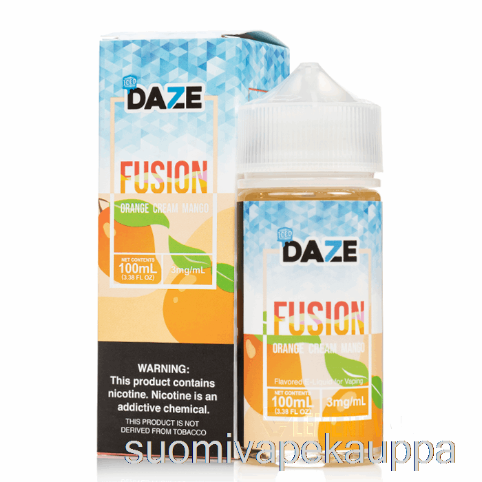 Vape Netistä Jääappelsiinikerma Mango - 7 Daze Fuusio - 100ml 3mg